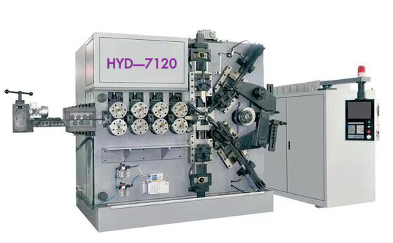 Automatyczna 7-osiowa wielofunkcyjna maszyna do tworzenia sprężyny wiązania CNC 6-16 mm Komponent silnika rdzenia do metalu i metalurgii