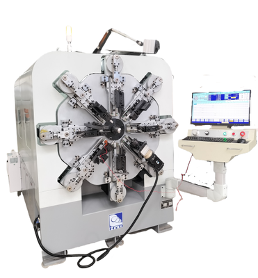 Maszyna do tworzenia sprężyny CNC bez kamieni 1,0-4,0 mm 12 osi Systemy formowania drutu