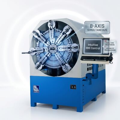Dwunastoosiowa maszyna sprężynowa CNC ze sprężyną obrotową o średnicy drutu 2,5 mm