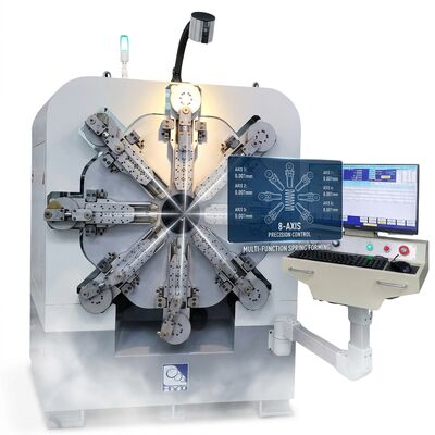 Dwunastoosiowa maszyna sprężynowa CNC ze sprężyną obrotową o średnicy drutu 2,5 mm