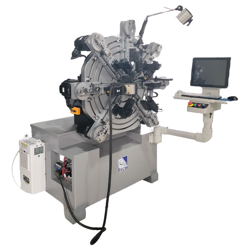CNC Spring Machine Automatic Spring Machine with 4 Pairs Wire Feed Roller 1 Year Warranty and OEM Service